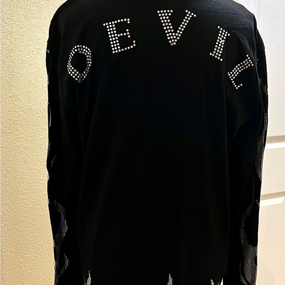 LOONEY TUNES -Dolls Kill -Tasmanian Devil Rhinestone Graphic Tee NEW - Picture 5 of 9